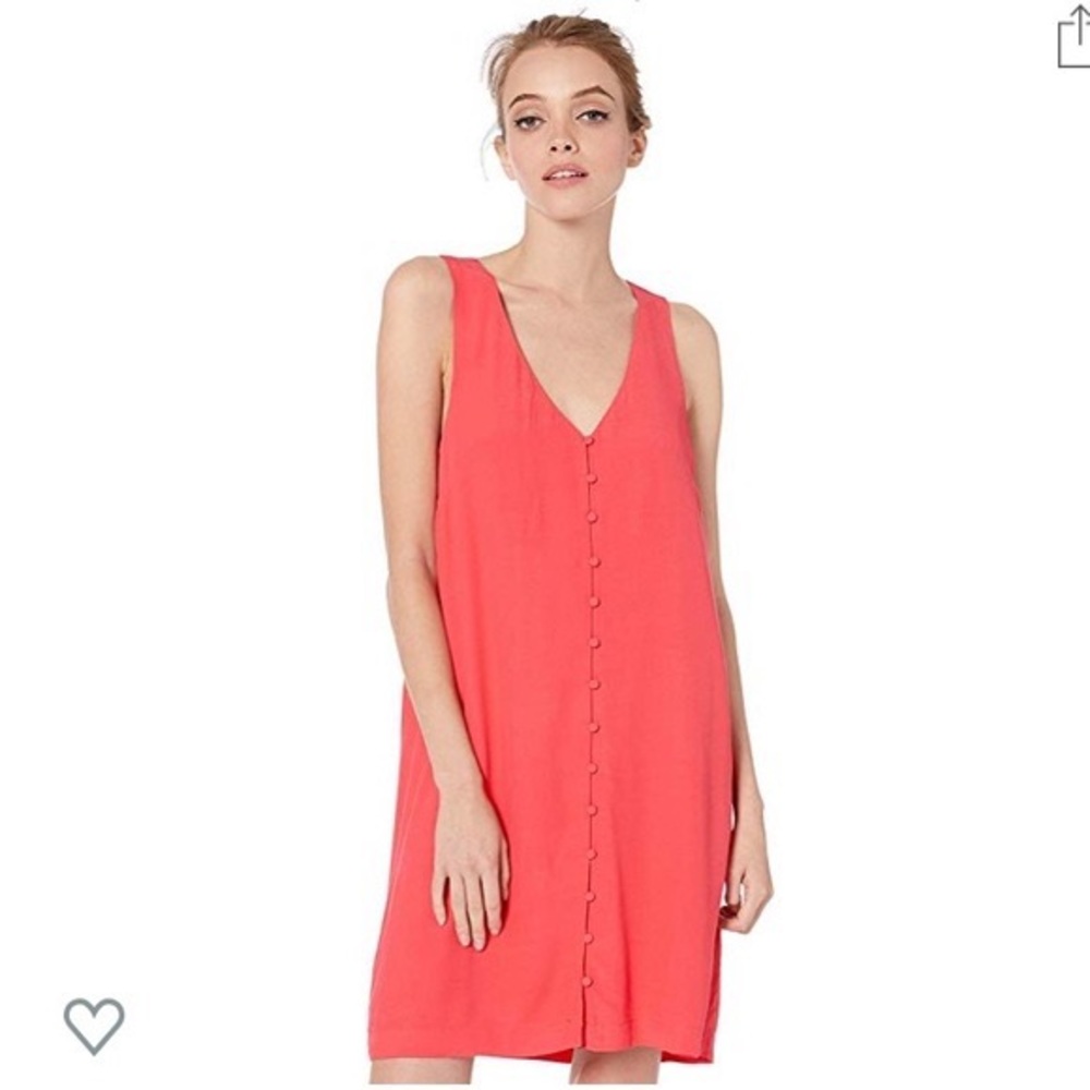 NWT BB Dakota Sundowner Crepe Button Front Dress